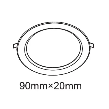 Intego R Ecovision Recessed Ceiling Luminaires Techtouch Round Recess Ceiling